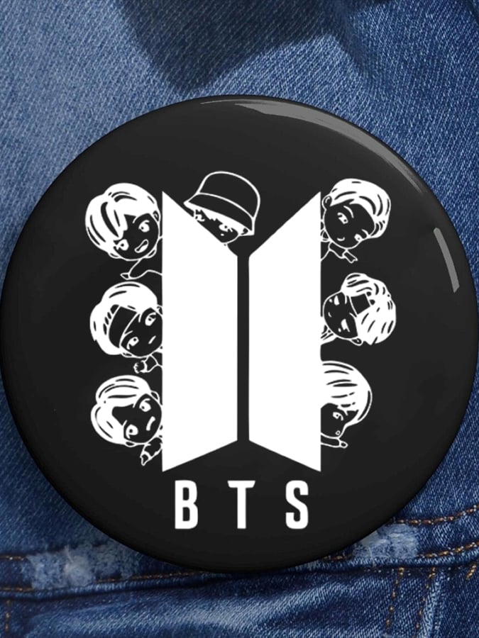 🔥Buy 3 Get 15% Off🔥Unisex BTS Design Printed Brooch