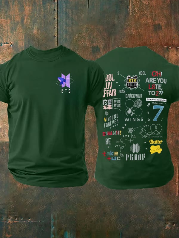 🔥Buy 3 Get 15% Off🔥Men's K-pop Print Casual T-Shirt