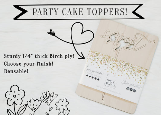 Two the Moon Personalized Name Cake Topper