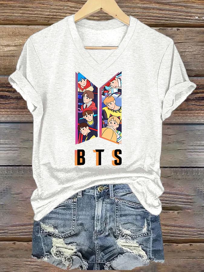 🔥Buy 3 Get 15% Off🔥Women's K-pop Print Casual T-Shirt