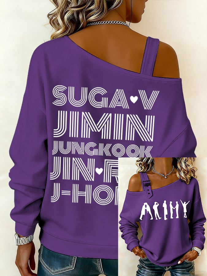 🔥Buy 3 Get 15% Off🔥Women's BTS lovers Printed Sweatshirt