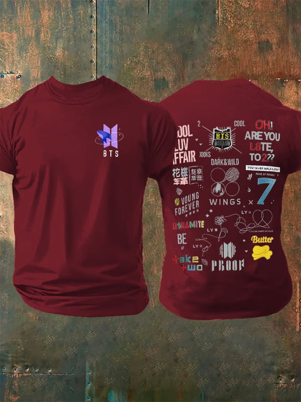 🔥Buy 3 Get 15% Off🔥Men's K-pop Print Casual T-Shirt