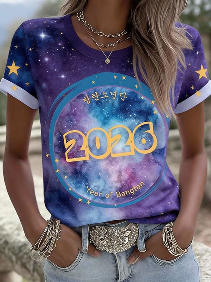 🔥Buy 3 Get 15% Off🔥Women'S 2026 Bts Comeback Art Print T-Shirt