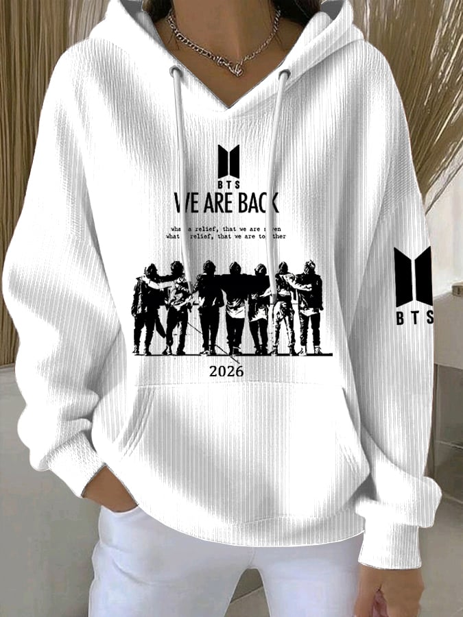 🔥Buy 3 Get 15% Off🔥Women's Retro 2026 Bts Comeback Art Print Sweatshirt