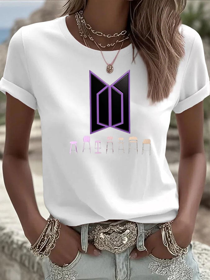 🔥Buy 3 Get 15% Off🔥Women's K-pop Print Casual T-Shirt