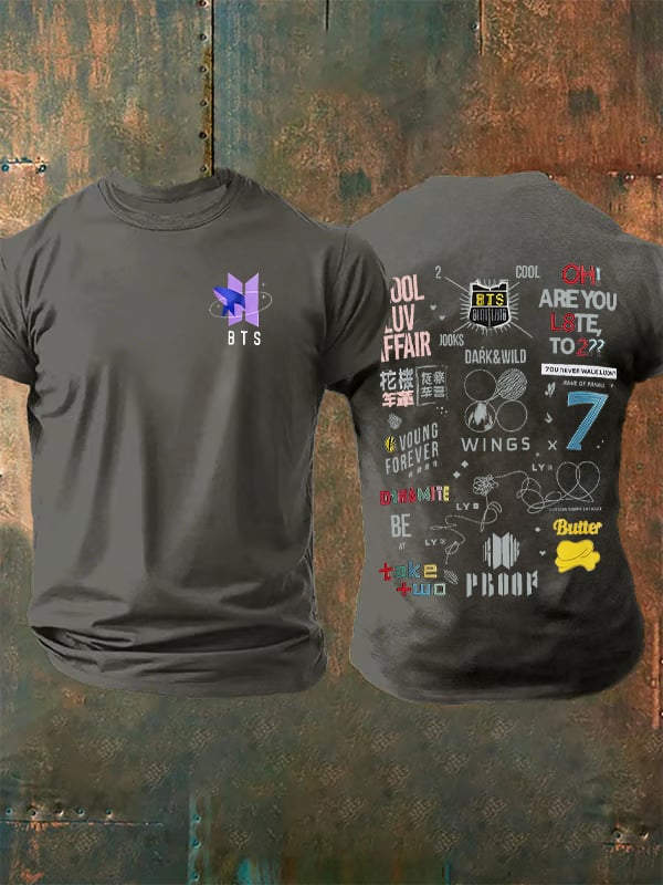 🔥Buy 3 Get 15% Off🔥Men's K-pop Print Casual T-Shirt