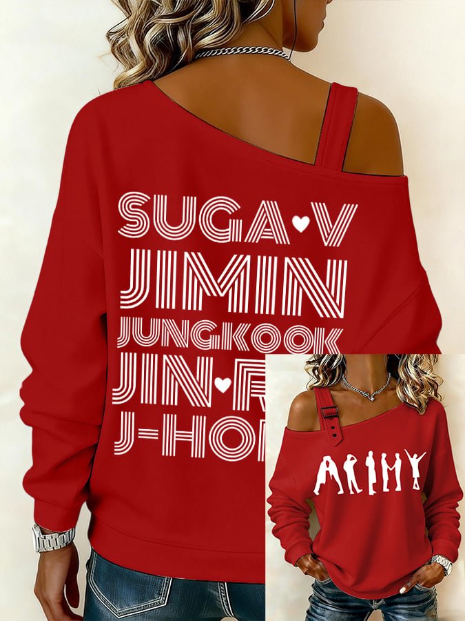 🔥Buy 3 Get 15% Off🔥Women's BTS lovers Printed Sweatshirt