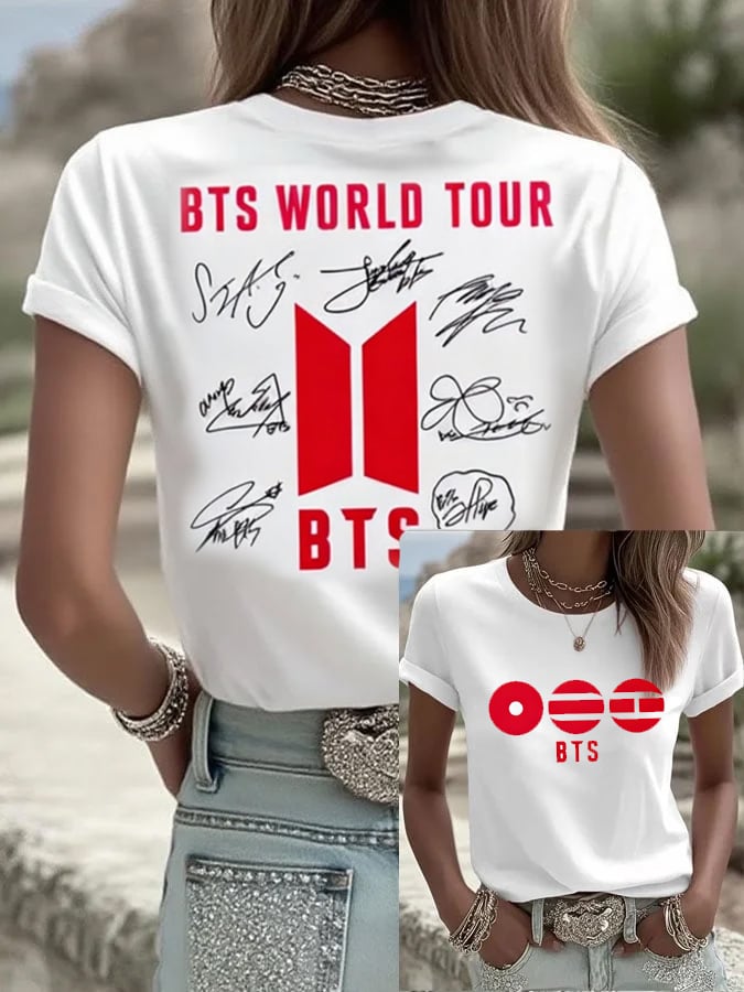 🔥Buy 3 Get 15% Off🔥Women'S 2026 Bts Comeback Art Print T-Shirt