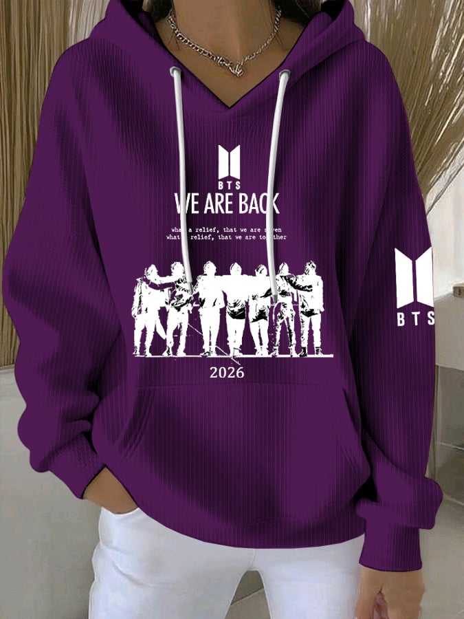 🔥Buy 3 Get 15% Off🔥Women's Retro 2026 Bts Comeback Art Print Sweatshirt