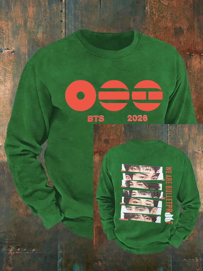 🔥Buy 3 Get 15% Off🔥Men's K-pop Print Sweatshirt