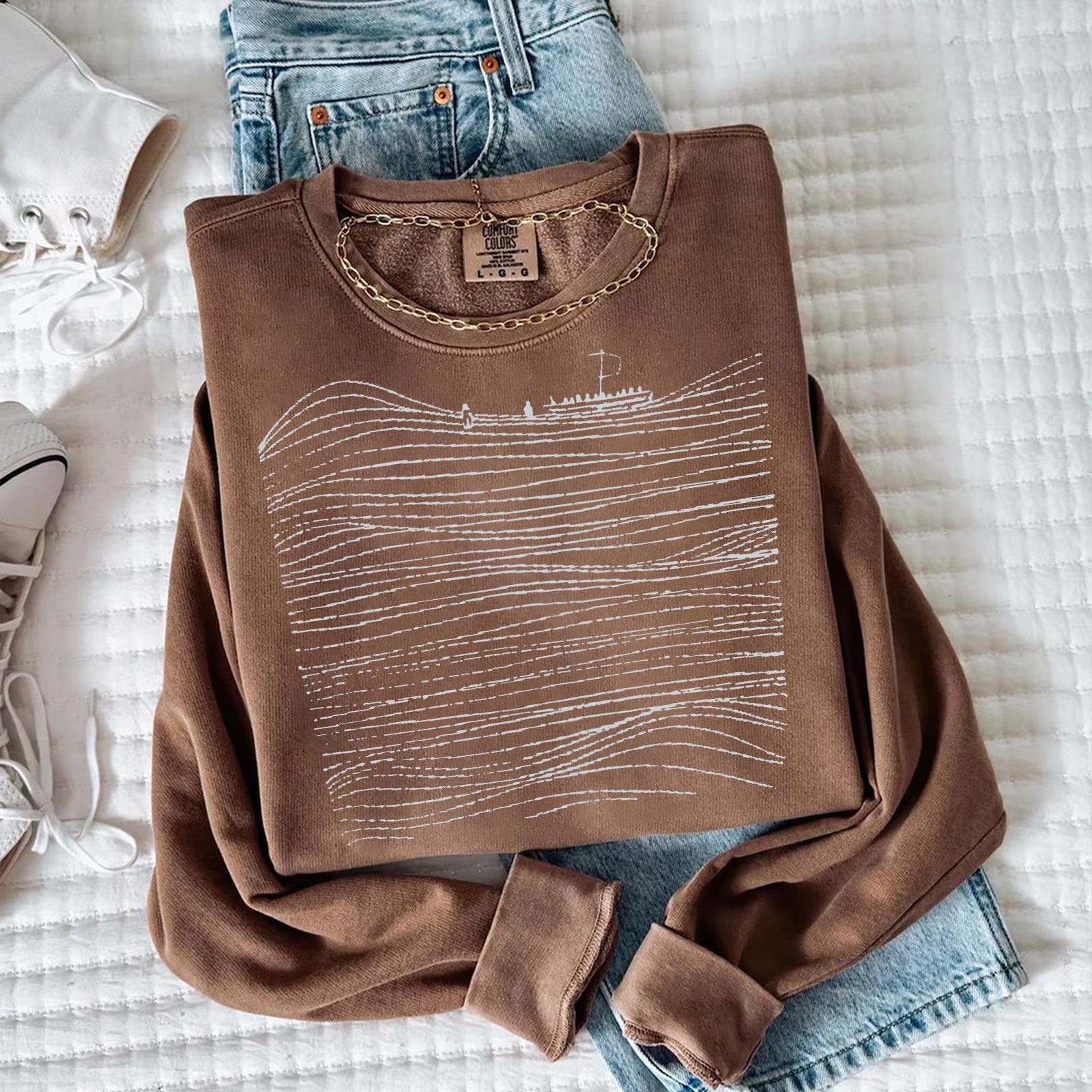 Walk On Water Boho Sweatshirt