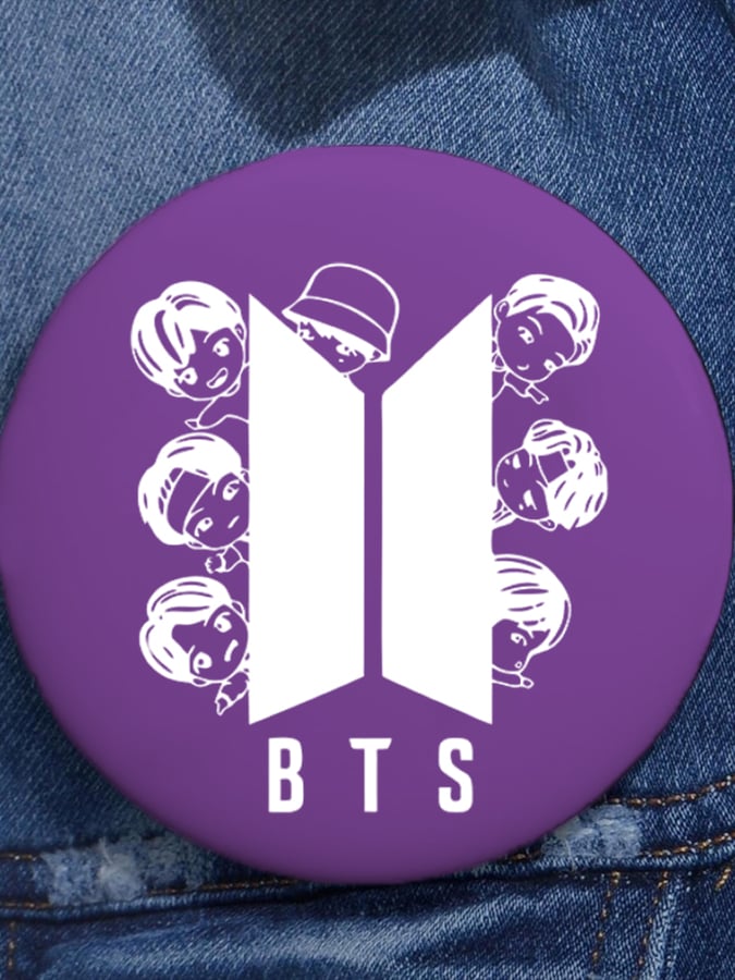 🔥Buy 3 Get 15% Off🔥Unisex BTS Design Printed Brooch