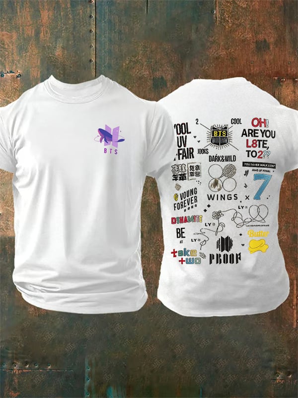 🔥Buy 3 Get 15% Off🔥Men's K-pop Print Casual T-Shirt