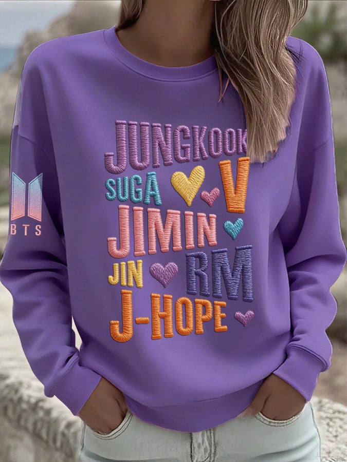 🔥Buy 3 Get 15% Off🔥Women's BTS Back to Artistic Comfort Sweatshirt