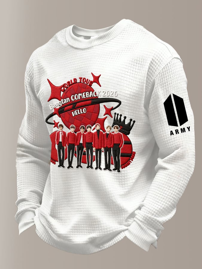 🔥Buy 3 Get 15% Off🔥Men's Retro Leisure Printed Casual Long-Sleeved Top