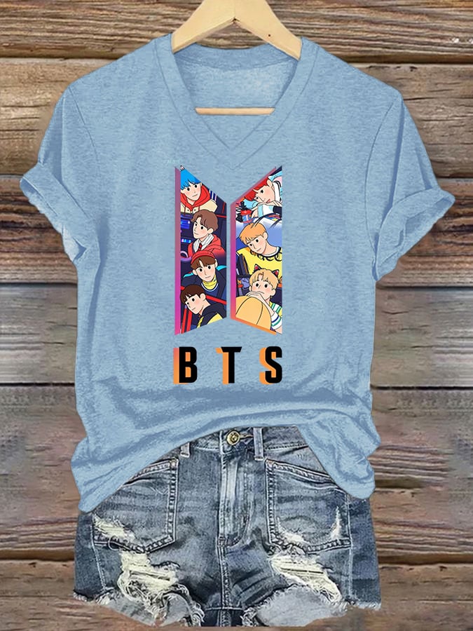 🔥Buy 3 Get 15% Off🔥Women's K-pop Print Casual T-Shirt