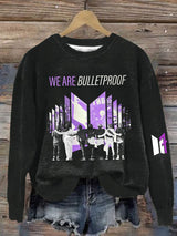 🔥Buy 3 Get 15% Off🔥Women's K-pop World Tour Printed Long-Sleeve Sweatshirt