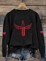 🔥Buy 3 Get 15% Off🔥Women's K-pop Printed Long-Sleeve Sweatshirt