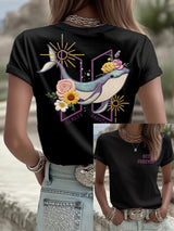 Women's K-pop  Print Casual T-Shirt