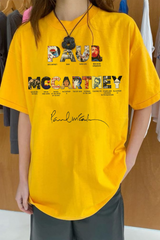 Paul Mccartney Print Women Shirt