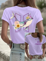 🔥Buy 3 Get 15% Off🔥Women's World Tour Printed Casual T-Shirt