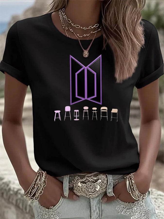 🔥Buy 3 Get 15% Off🔥Women's K-pop  Print Casual T-Shirt