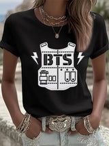🔥Buy 3 Get 15% Off🔥Women's K-pop Print Short-sleeved T-shirt