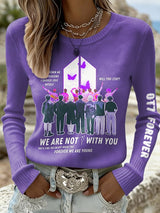 🔥Buy 3 Get 15% Off🔥Women's World Tour Printed Long-Sleeved T-shirt
