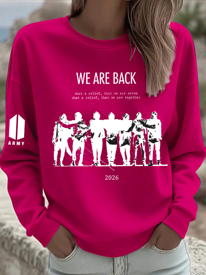 🔥Buy 3 Get 15% Off🔥Women's BTS Back to Artistic Comfort Sweatshirt