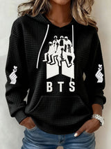 🔥Buy 3 Get 15% Off🔥Women's K-kop Print Hoodie Sweatshirt