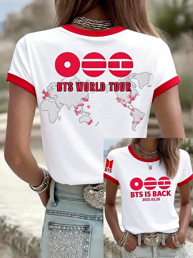 Women'S 2026 Bts Comeback Art Print T-Shirt