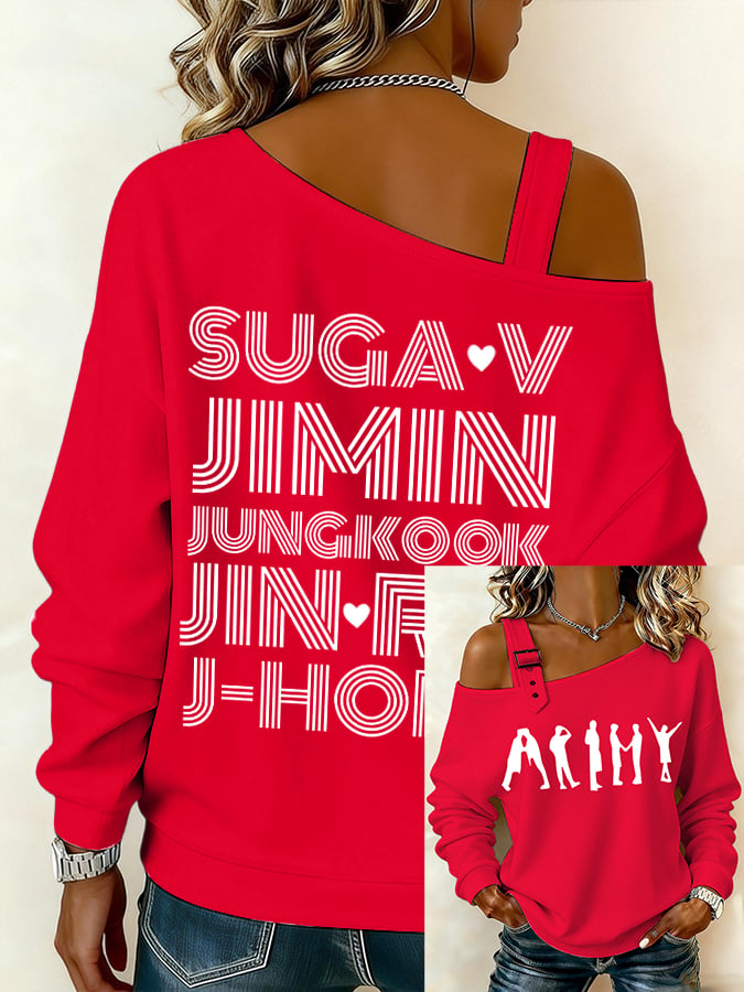 🔥Buy 3 Get 15% Off🔥Women's BTS lovers Printed Sweatshirt
