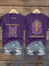 🔥Buy 3 Get 15% Off🔥Women's GOT ARMY RIGHT BEHIND US... WHEN WE SAY SO Print Short-sleeved T-shirt