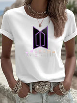 🔥Buy 3 Get 15% Off🔥Women's K-pop  Print Casual T-Shirt