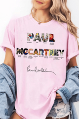 Paul Mccartney Print Women Shirt