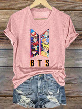 🔥Buy 3 Get 15% Off🔥Women's K-pop  Print Casual T-Shirt