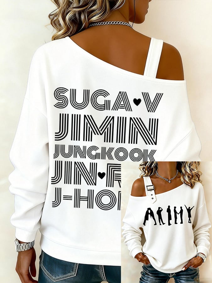 🔥Buy 3 Get 15% Off🔥Women's BTS lovers Printed Sweatshirt
