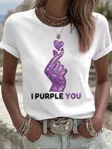 Women's K-pop  Print Casual T-Shirt