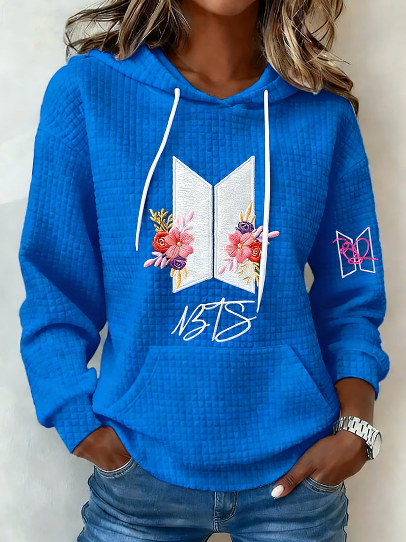 Women's Retro Leisure  Print Hoodie