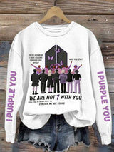 🔥Buy 3 Get 15% Off🔥Women's K-pop Printed Long-Sleeve Sweatshirt