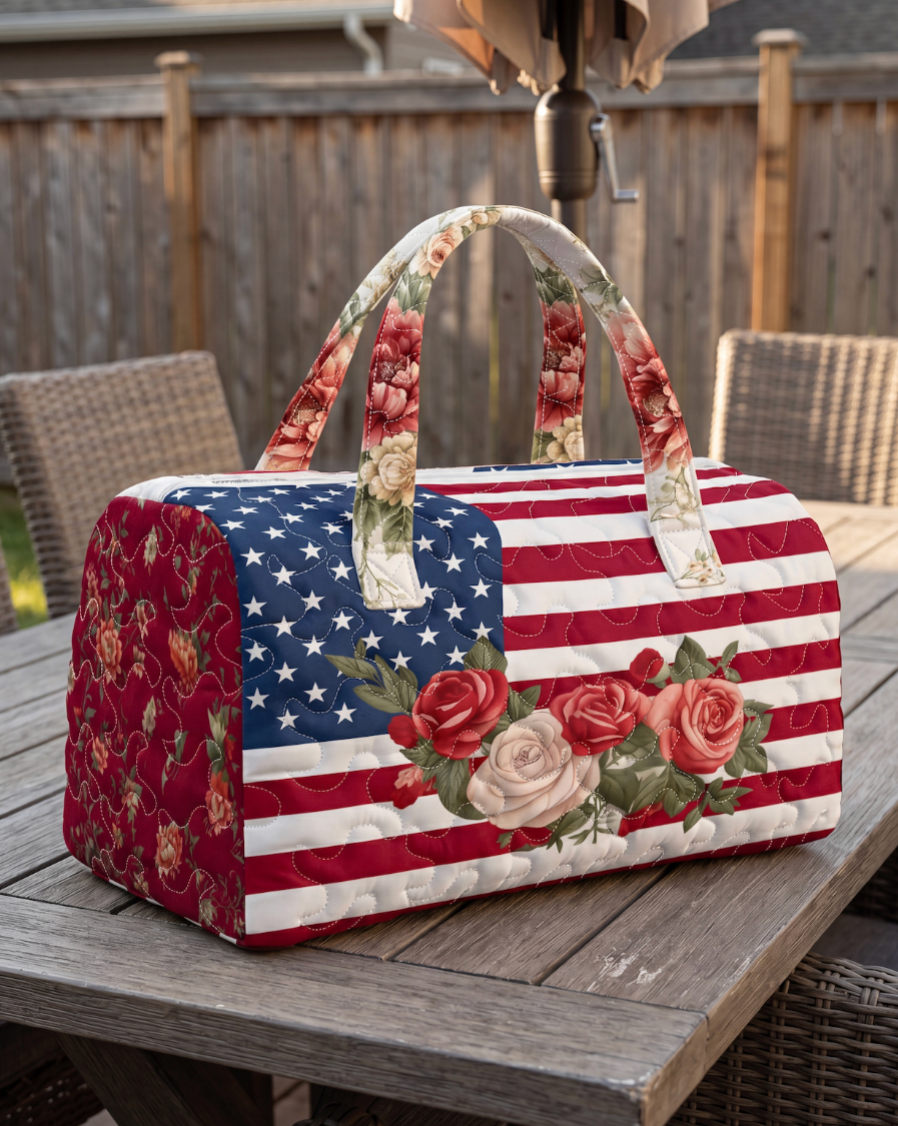 Jimmy Crafts - Handmade Quilted USA Tote Bag