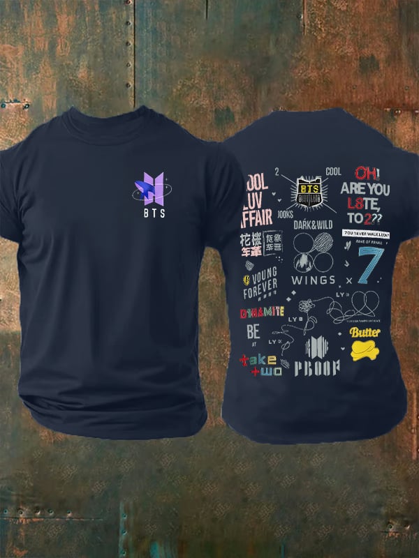 🔥Buy 3 Get 15% Off🔥Men's K-pop  Print Casual T-Shirt