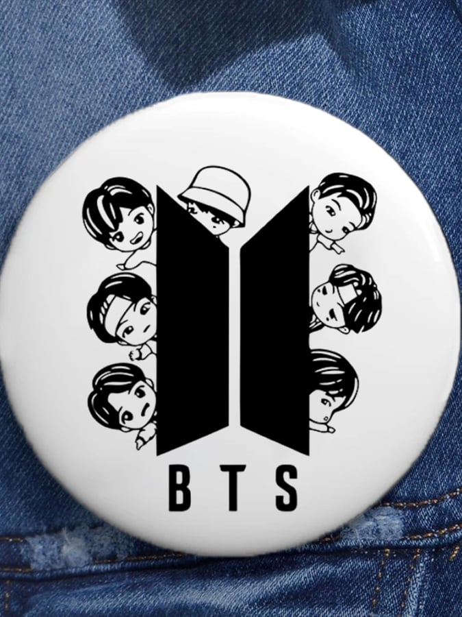 🔥Buy 3 Get 15% Off🔥Unisex BTS Design Printed Brooch