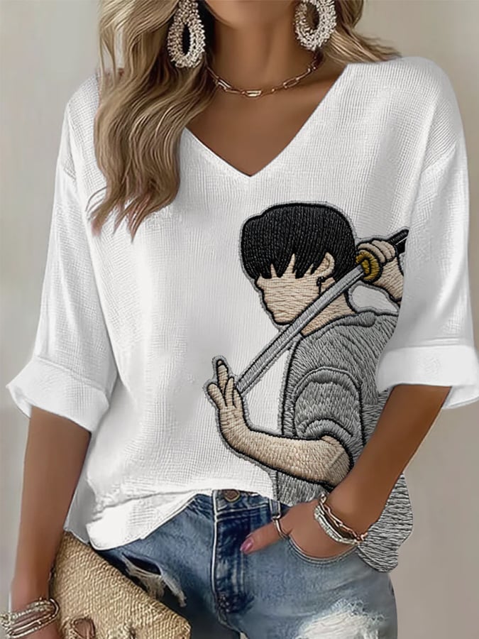 🔥Buy 3 Get 15% Off🔥Women's BTS Fan Print Short-Sleeve Top