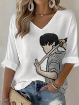 🔥Buy 3 Get 15% Off🔥Women's BTS Fan Print Short-Sleeve Top