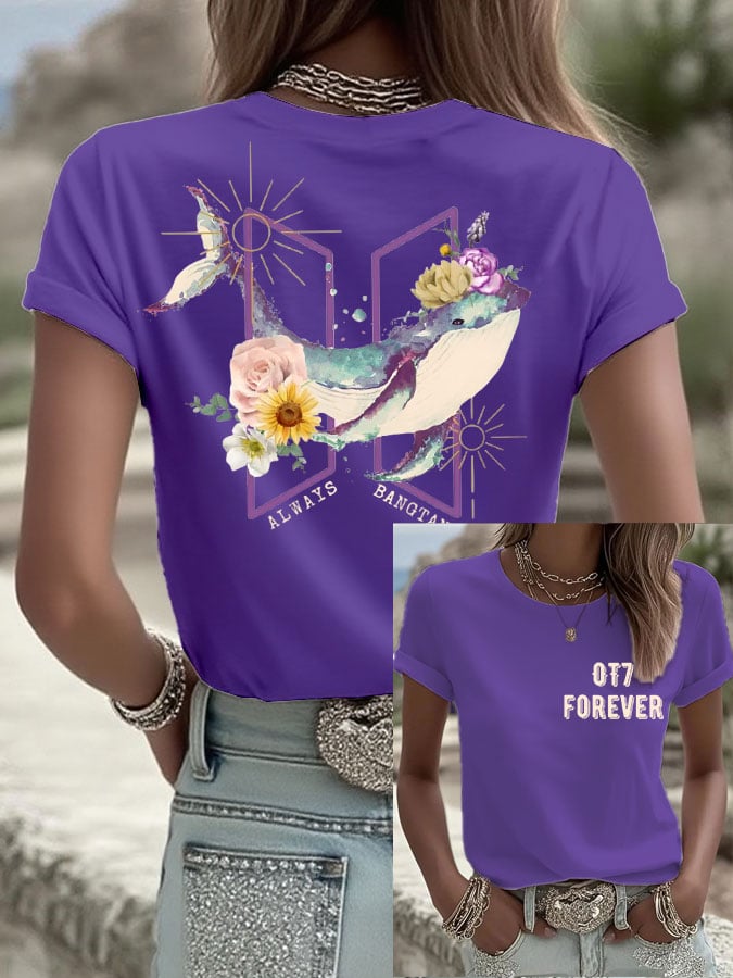 🔥Buy 3 Get 15% Off🔥Women's World Tour Printed Casual T-Shirt