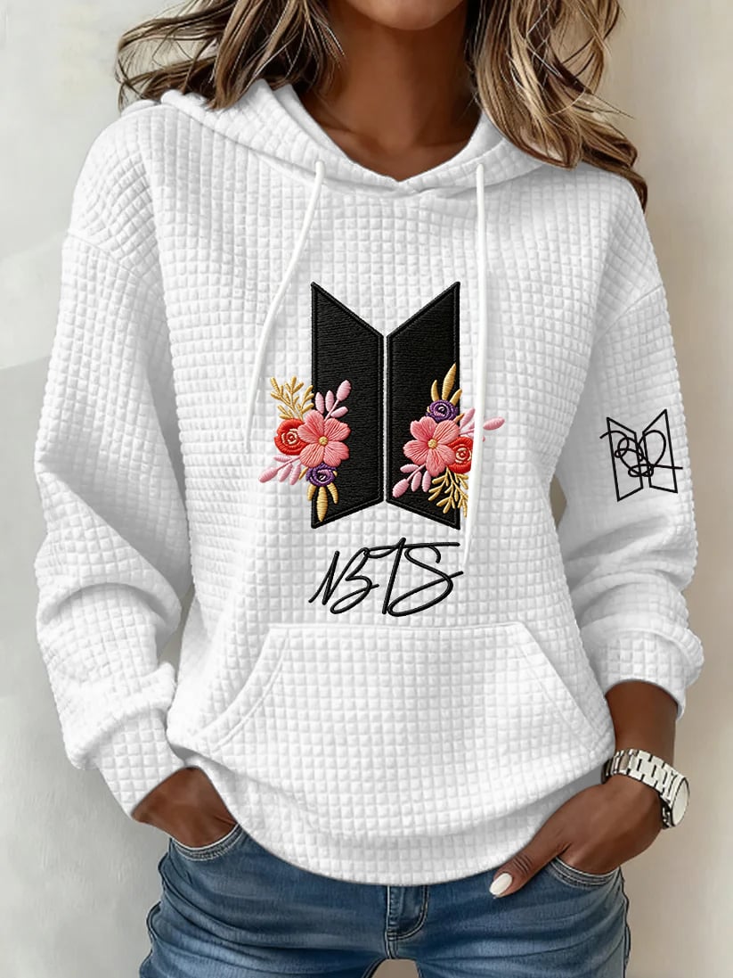 Women's Retro Leisure  Print Hoodie