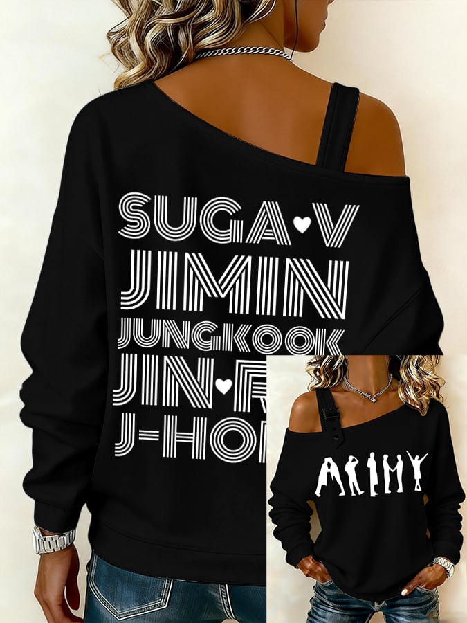 🔥Buy 3 Get 15% Off🔥Women's BTS lovers Printed Sweatshirt