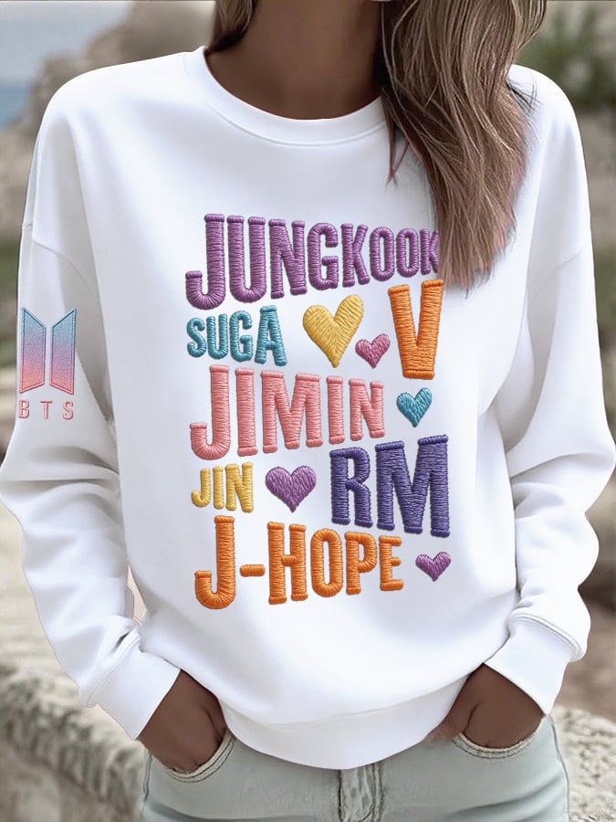 🔥Buy 3 Get 15% Off🔥Women's BTS Back to Artistic Comfort Sweatshirt