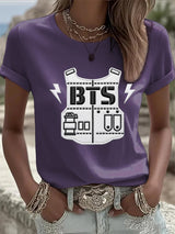 🔥Buy 3 Get 15% Off🔥Women's K-pop Print Short-sleeved T-shirt